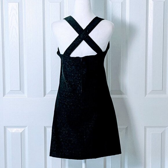 ARIZONA JEAN COMPANY Women's Wide Strap Textured Dress  Size M  Black - Picture 2 of 5